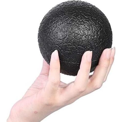 Bola de Masaje de Espuma Mxzzand 10cm Negra para Yoga