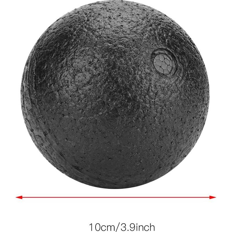 Bola de Masaje de Espuma Mxzzand 10cm Negra para Yoga