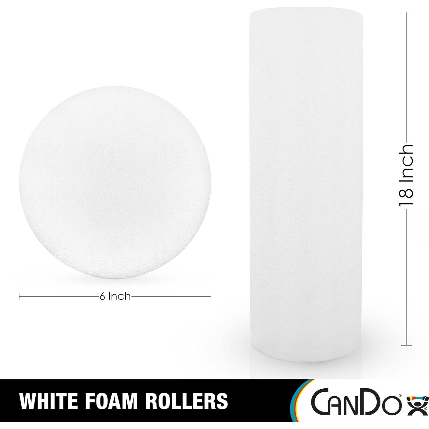 Rodillo de Espuma PE CanDo 6" x 18" para Ejercicio y Terapia