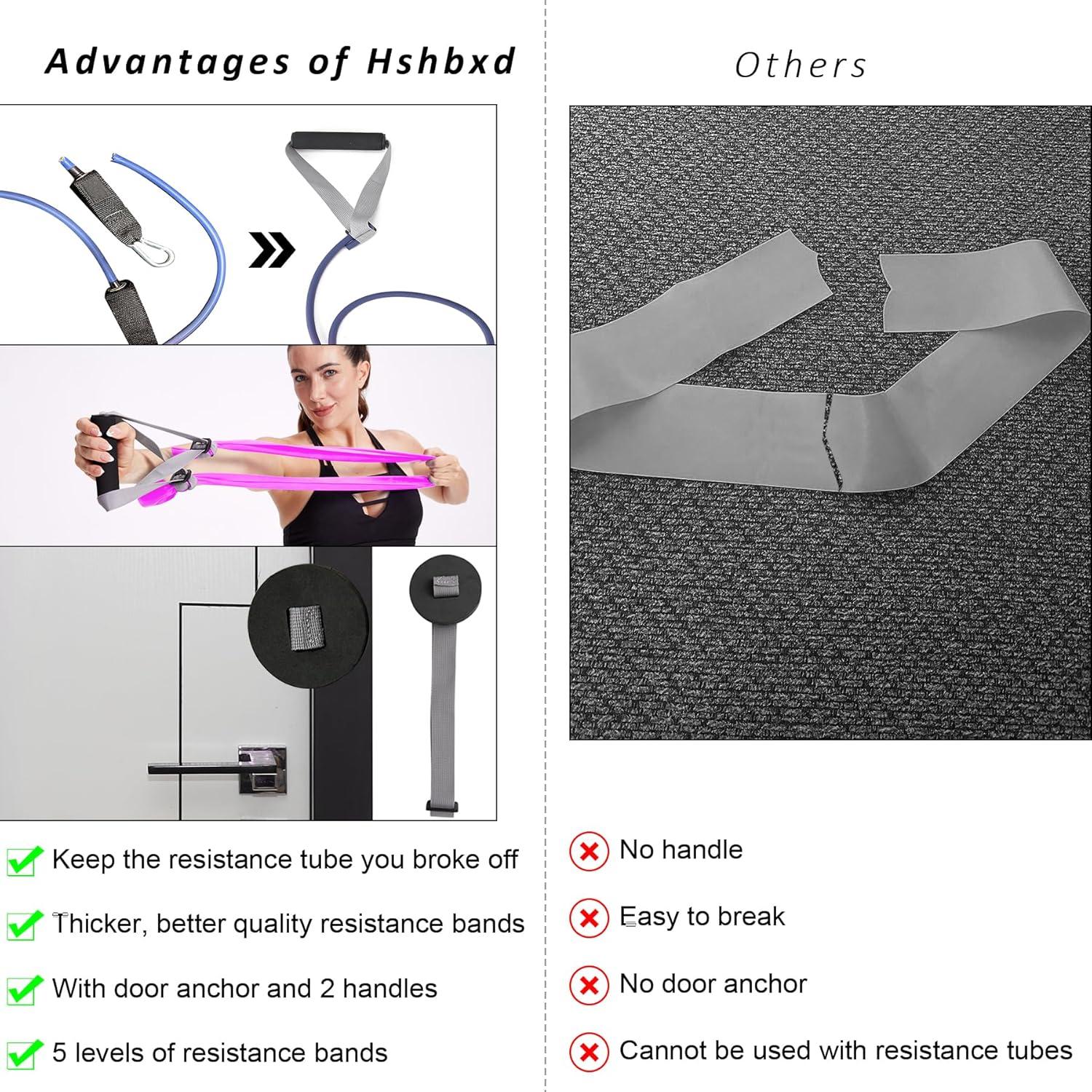 Bandas de Resistencia Hshbxd 5 Niveles 150cm Ecológicas