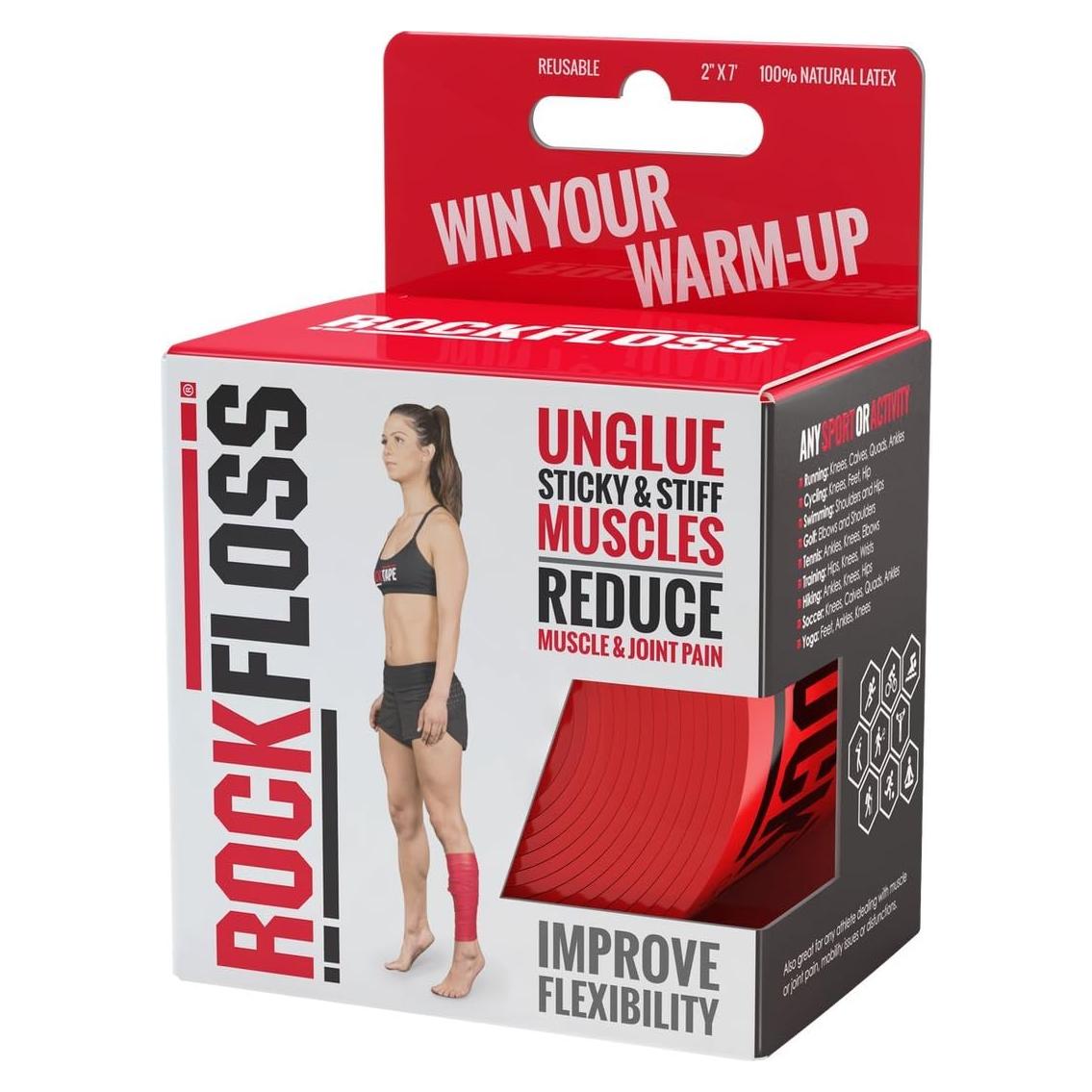 RockTape RockFloss Banda de Movilidad 5,08 cm Rojo