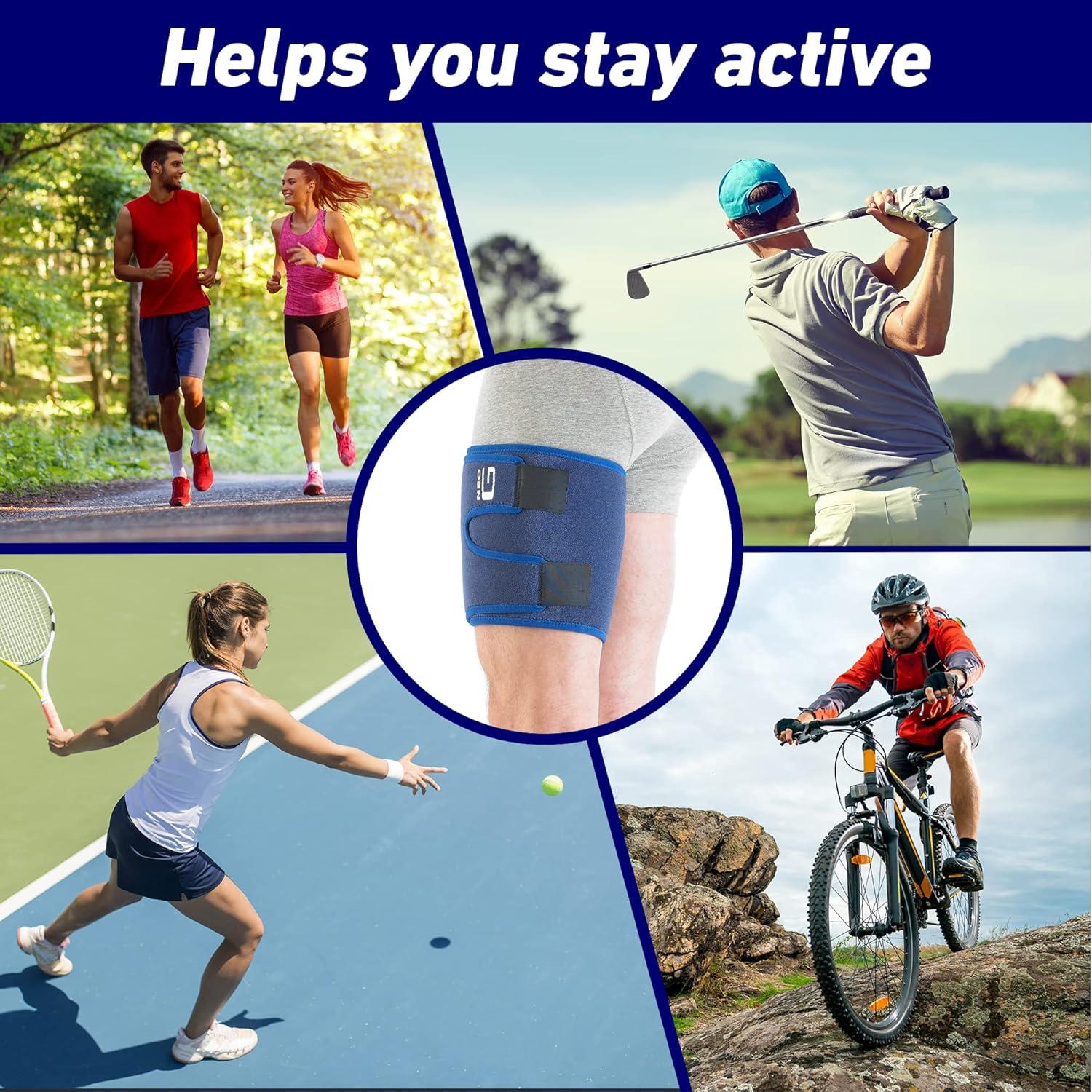 Soporte de Muslo Neo-G Ajustable para Isquiotibiales y Cuádriceps