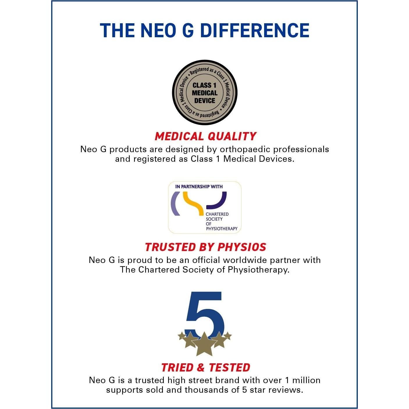 Soporte de Muslo Neo-G Ajustable para Isquiotibiales y Cuádriceps