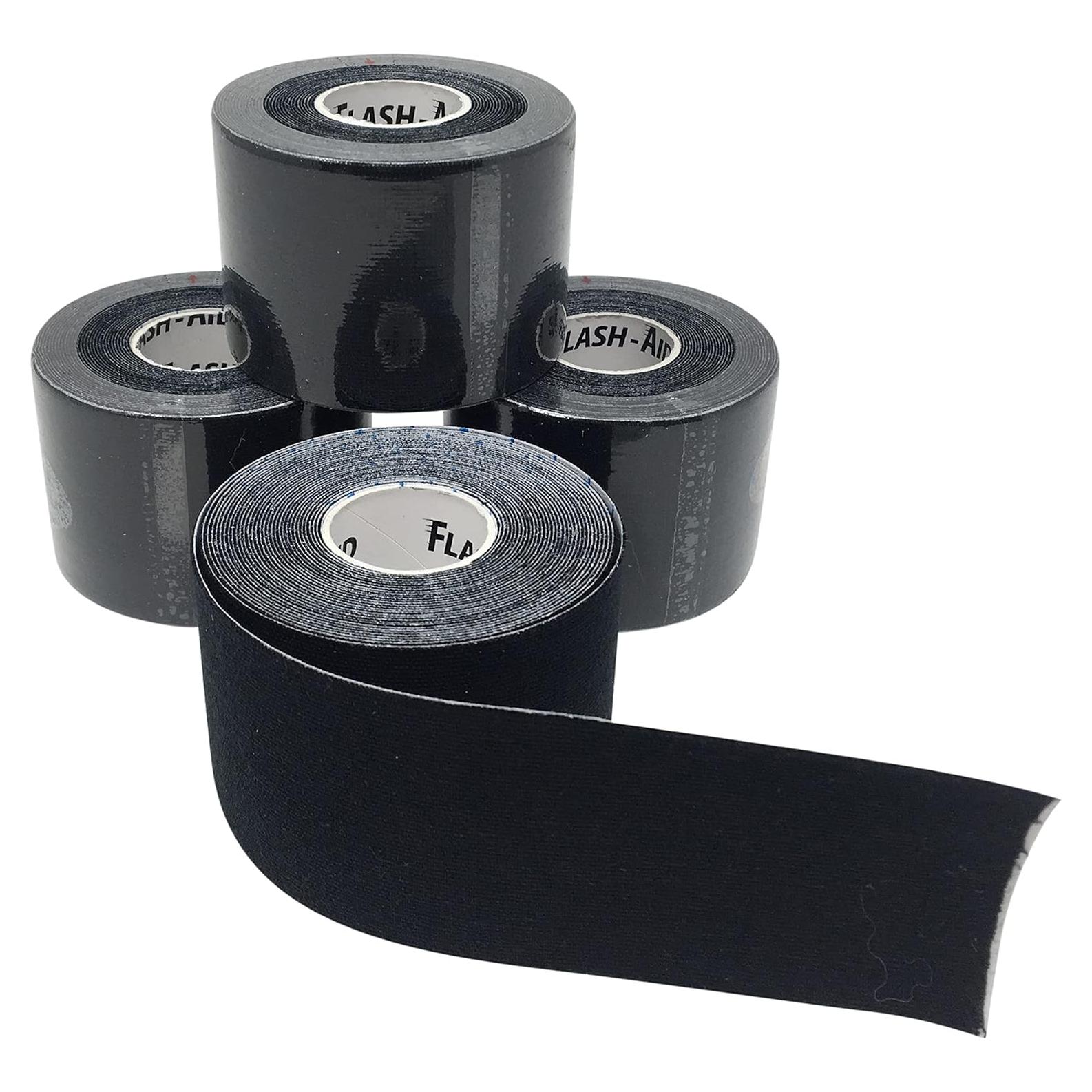 Cinta de Kinesiología Flash-Aid 5,08 cm x 4,88 m Negra