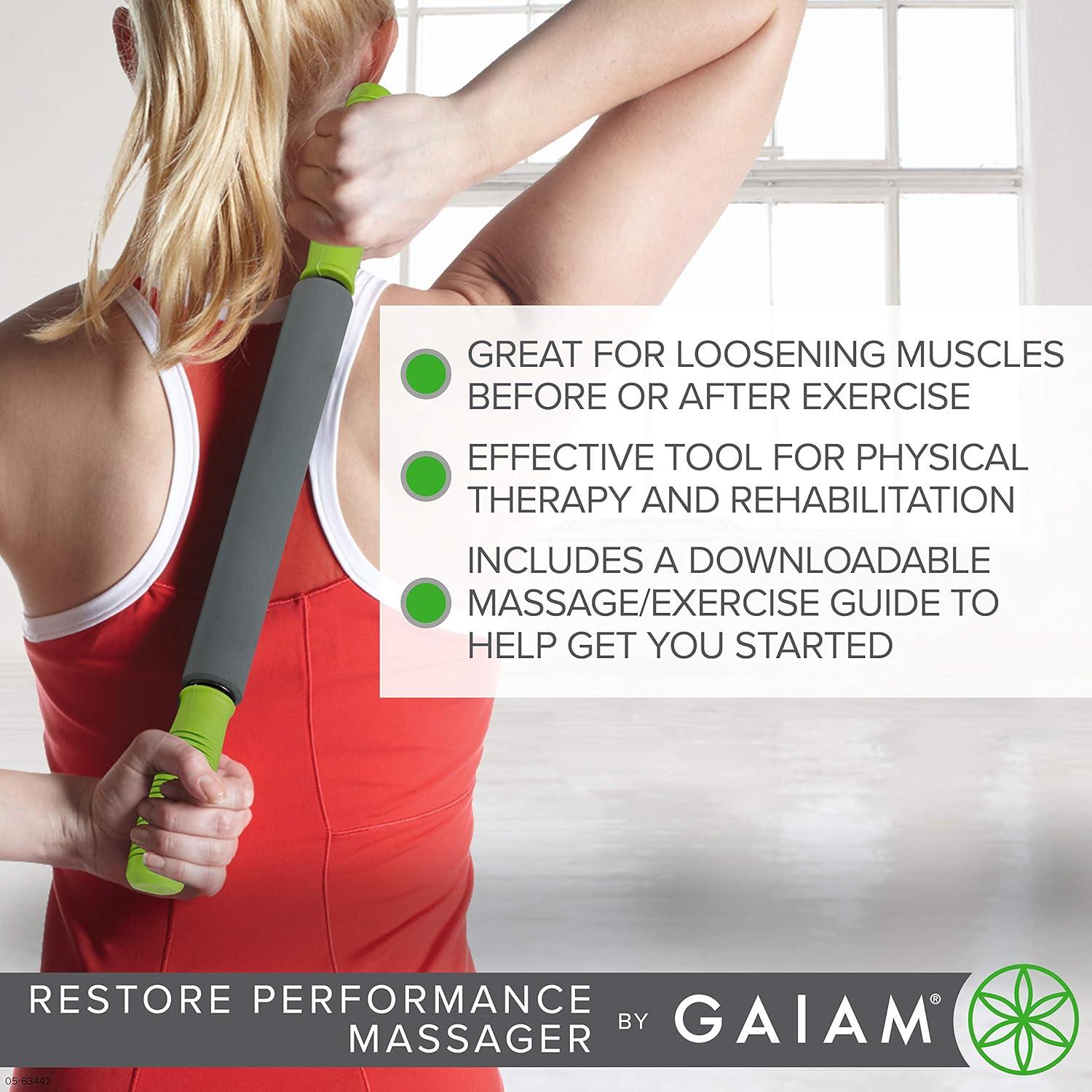 Rodillo de Masaje Gaiam Restore 49cm Espuma Acolchada