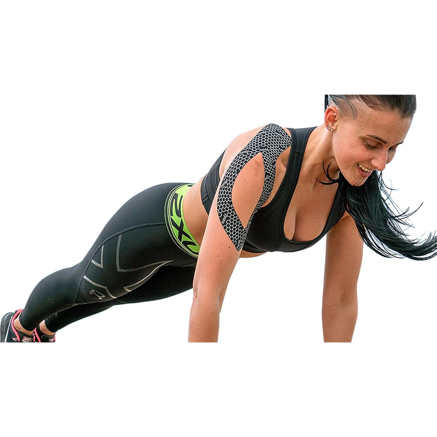 Cinta de Kinesiología FlexU Rosa - 60 tiras 5x25 cm