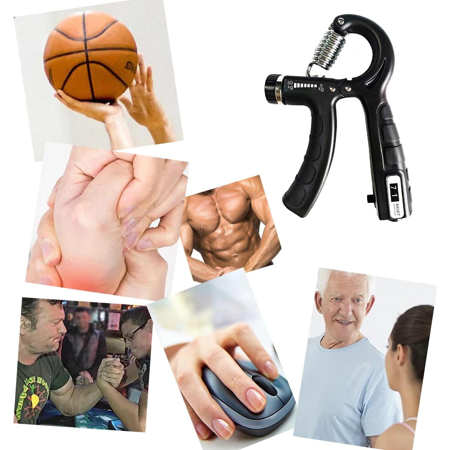 Entrenador de agarre SPDTECH ajustable 5-60kg con contador