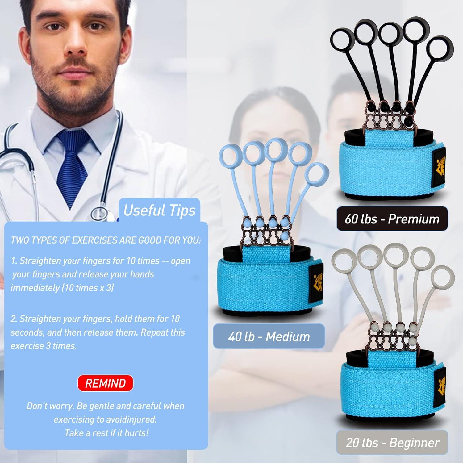 Ejercitador de Dedos Ootku con 3 Niveles de Resistencia