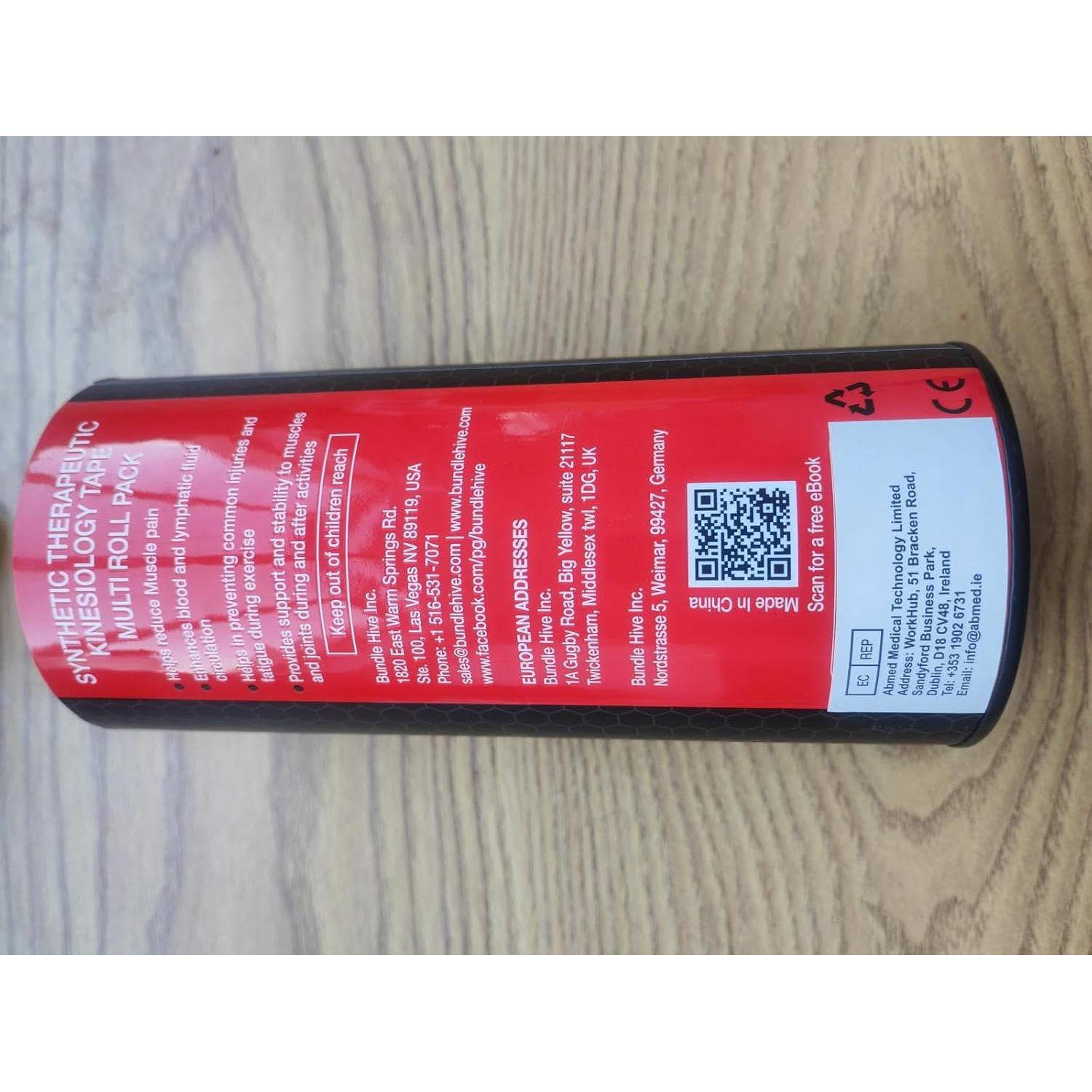 Cinta de Kinesiología FlexU Rosa - 40 Tiras Pre-Cortadas