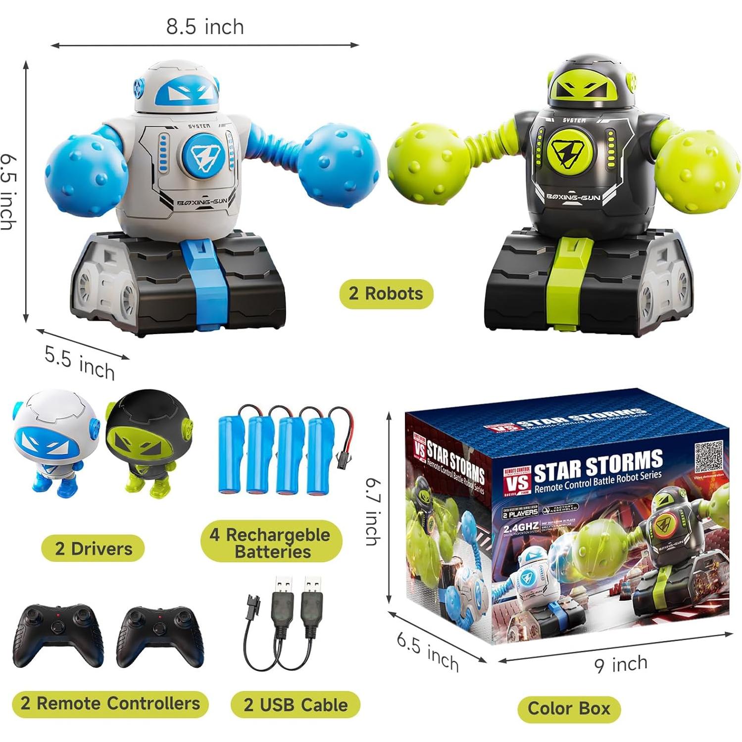 Juego de Robots de Combate a Control Remoto CXJOIGXI 2 Unidades