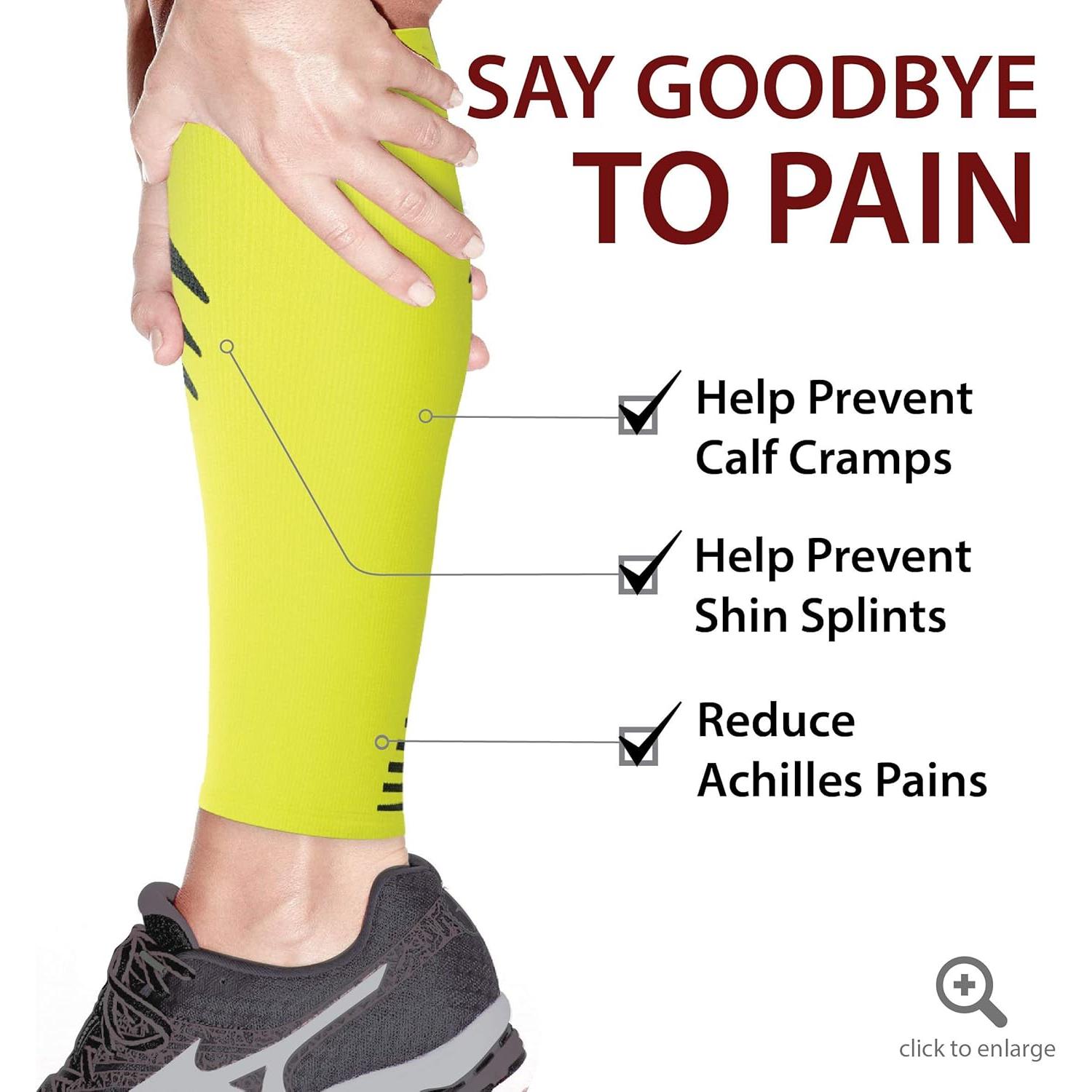 Manguitos de Compresión Rymora para Pantorrillas Unisex - Alivio Dolor 20-30 mmHg