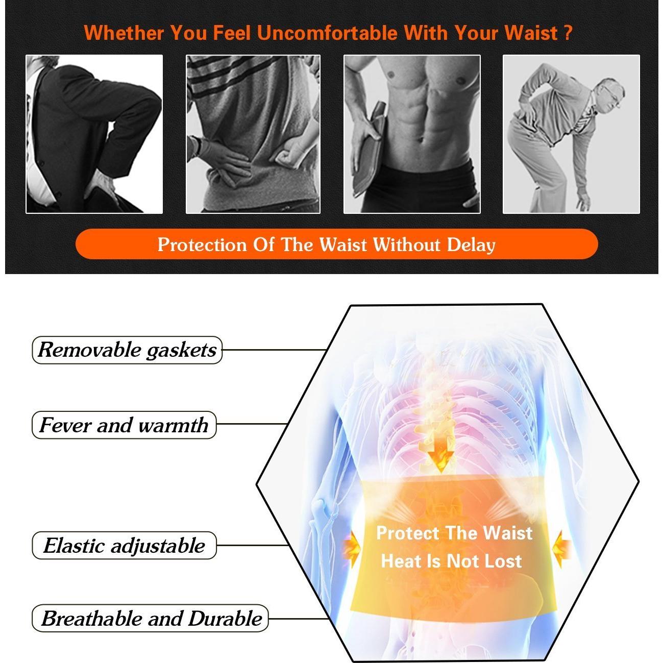 Soporte Lumbar MAIBU Ajustable Autocalentable para Dolor