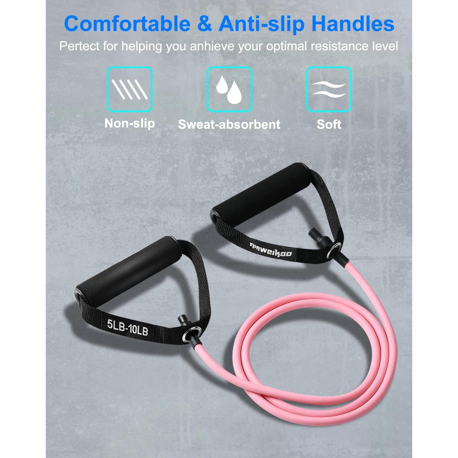 Banda de Resistencia QINWEIKOO D007 Verde 135 cm con Ancla