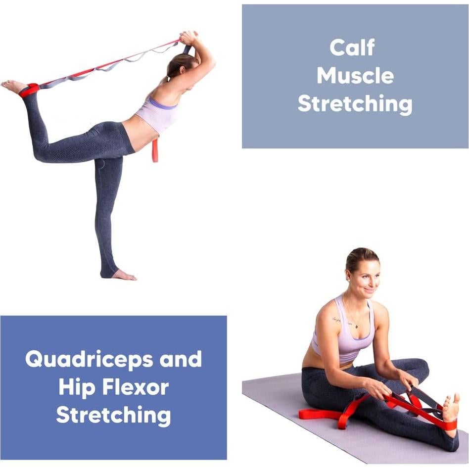 Correa de Estiramiento Sport2People 243,84 cm Nylon Yoga