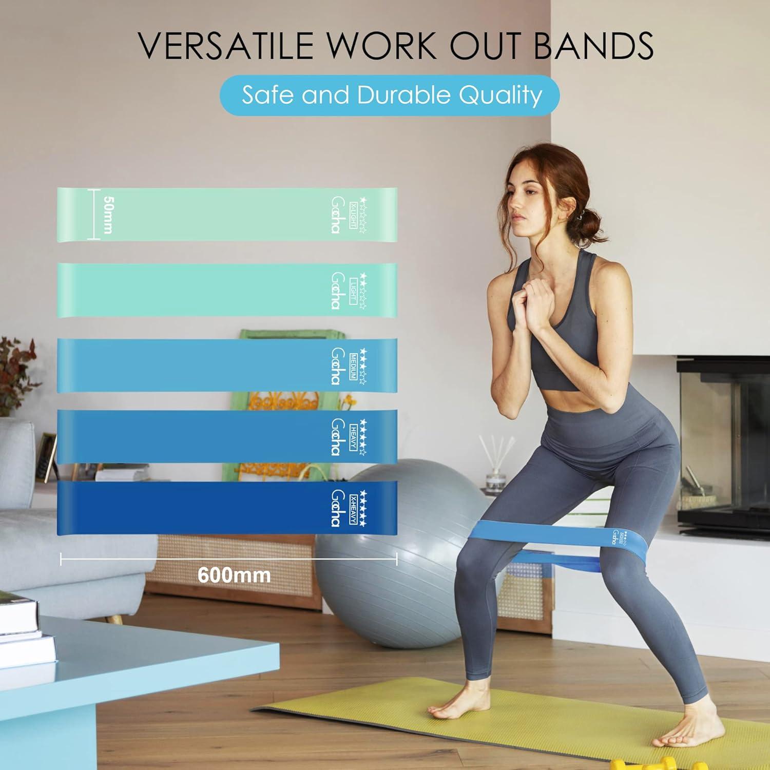 GOCHA Bandas de Resistencia 5 Niveles Láttex Natural