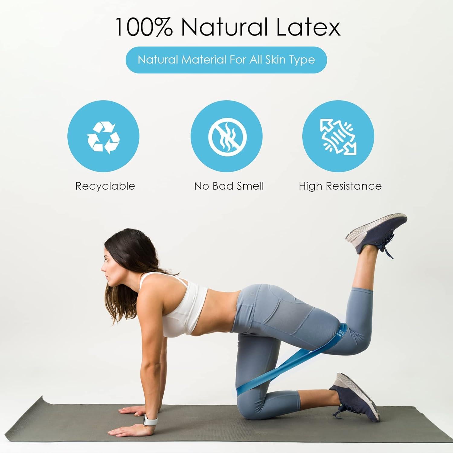 GOCHA Bandas de Resistencia 5 Niveles Láttex Natural