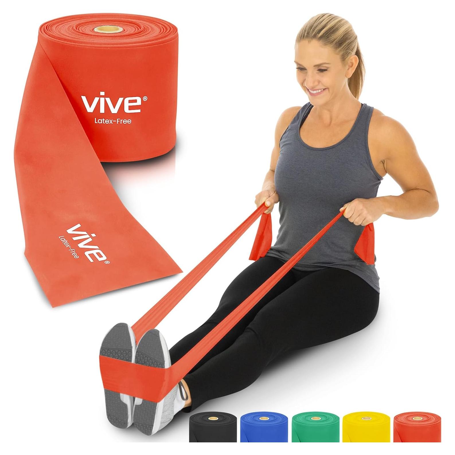 Banda de Resistencia Vive 22,86 m Sin Látex para Ejercicio