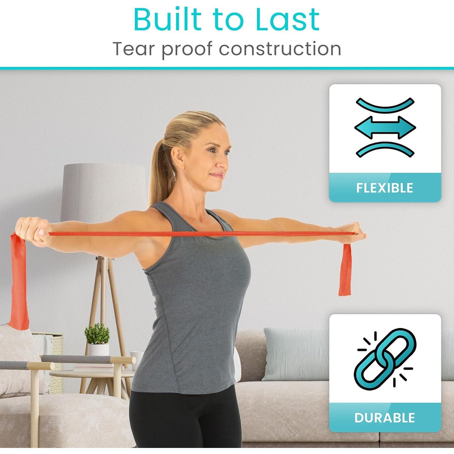 Banda de Resistencia Vive 22,86 m Sin Látex para Ejercicio