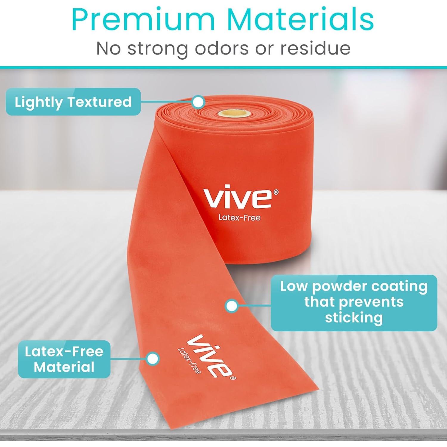 Banda de Resistencia Vive 22,86 m Sin Látex para Ejercicio