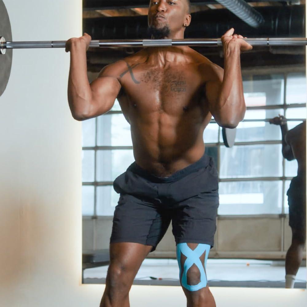 Cinta Kinesiológica Pre-Cortada Spidertech para Rodilla - 4 Unidades