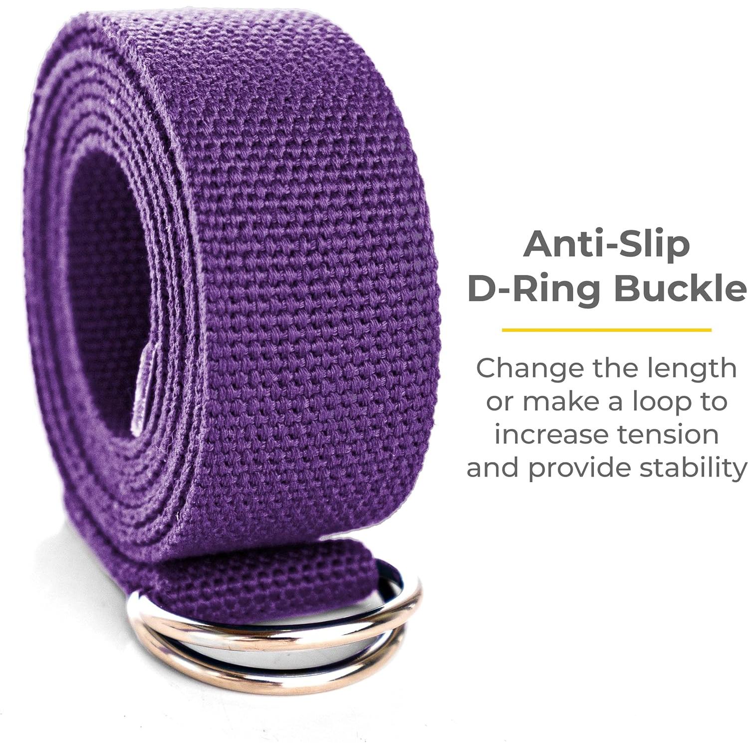 Correa de Yoga Sunshine Yoga 10-Pack 243,84 cm Púrpura