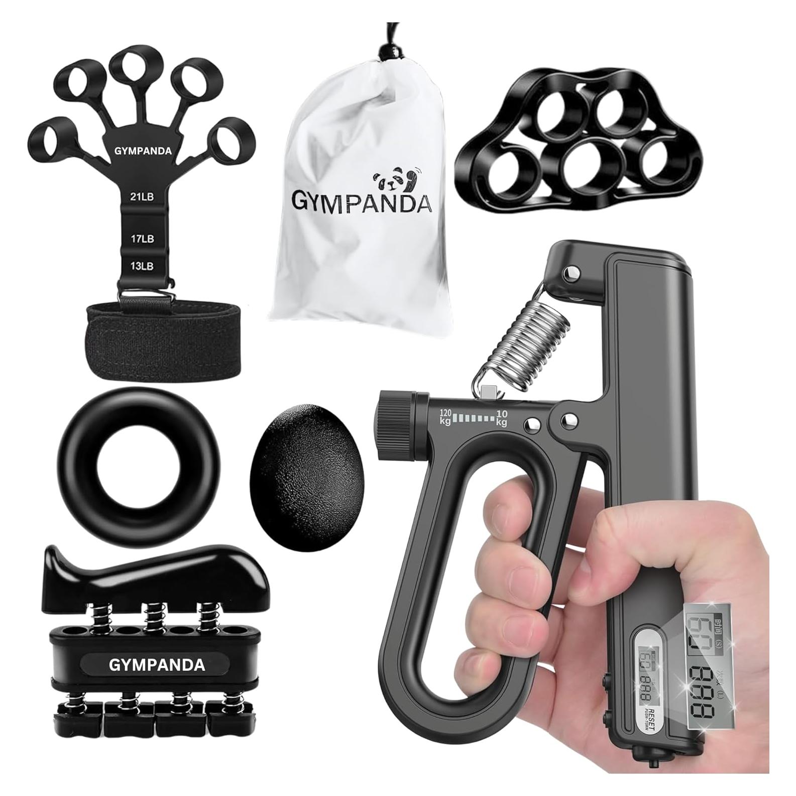 Kit de Fortalecimiento de Agarre GymPanda 6 Piezas Ajustable