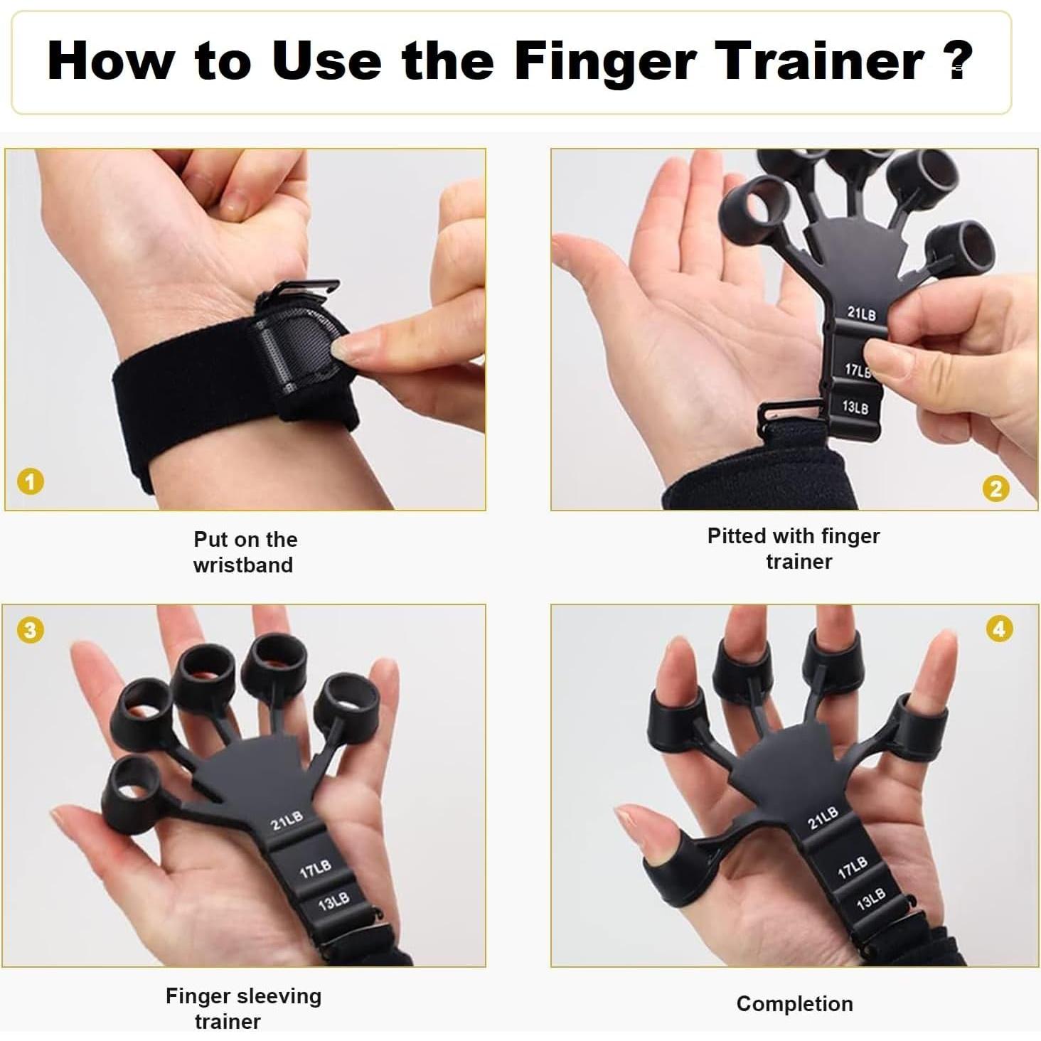 Kit de Fortalecimiento de Agarre GymPanda 6 Piezas Ajustable