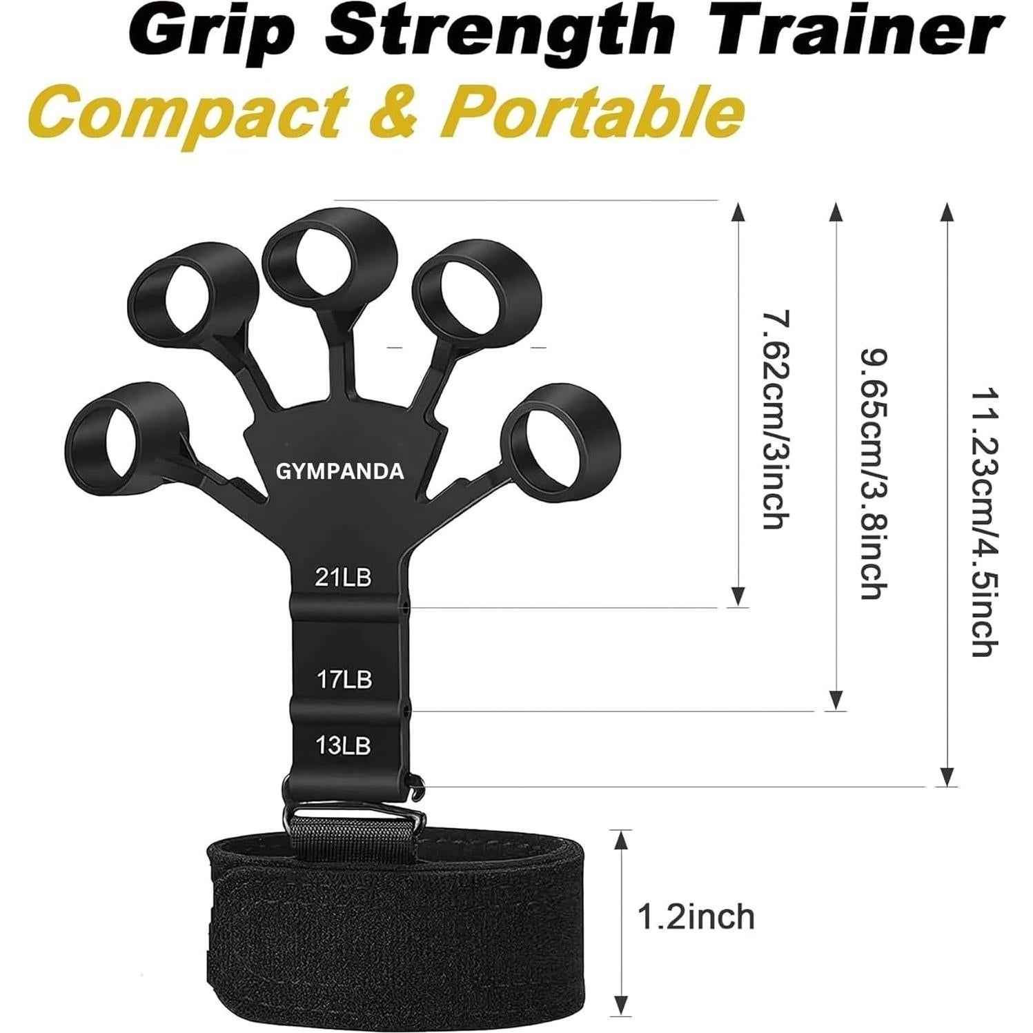 Kit de Fortalecimiento de Agarre GymPanda 6 Piezas Ajustable