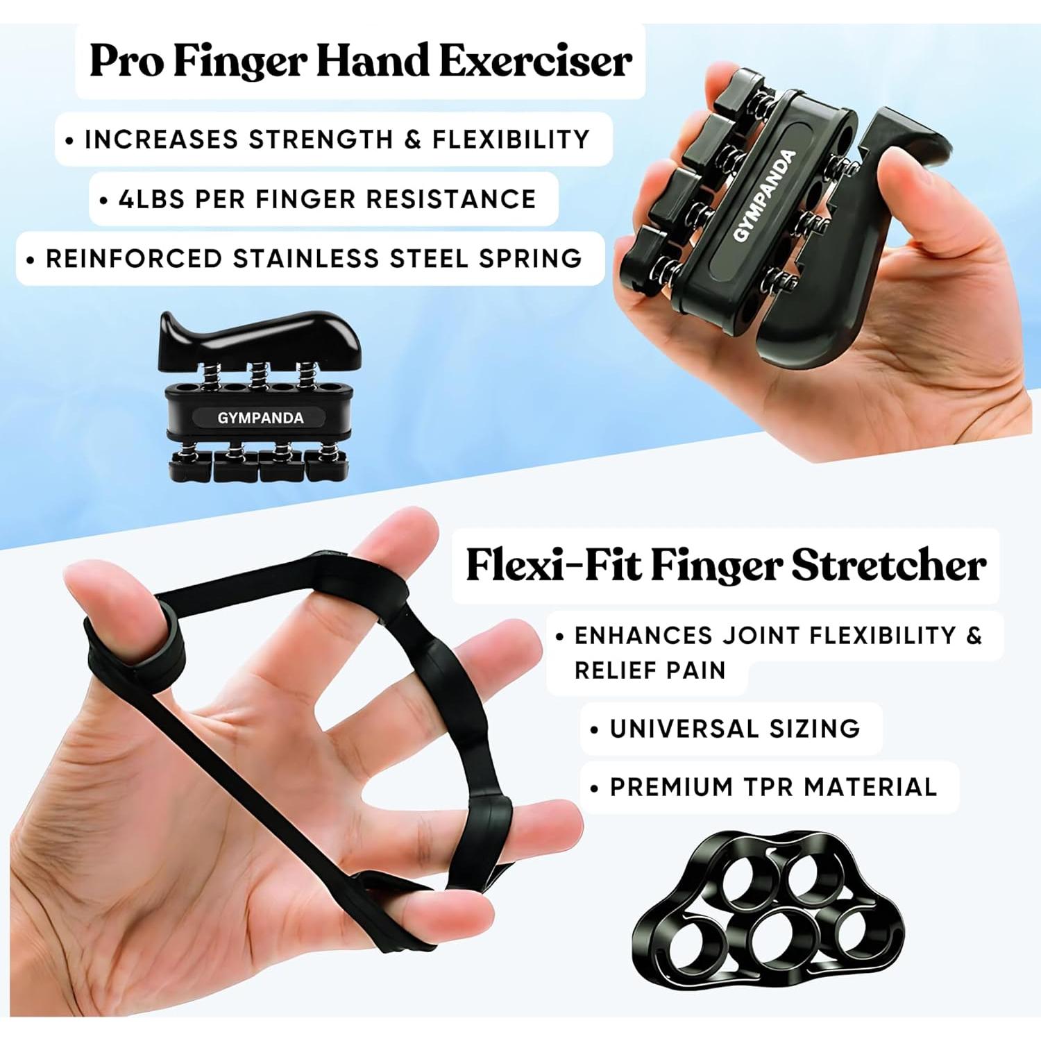 Kit de Fortalecimiento de Agarre GymPanda 6 Piezas Ajustable