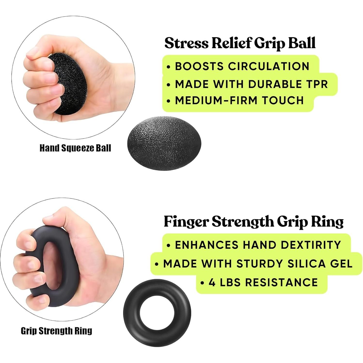 Kit de Fortalecimiento de Agarre GymPanda 6 Piezas Ajustable