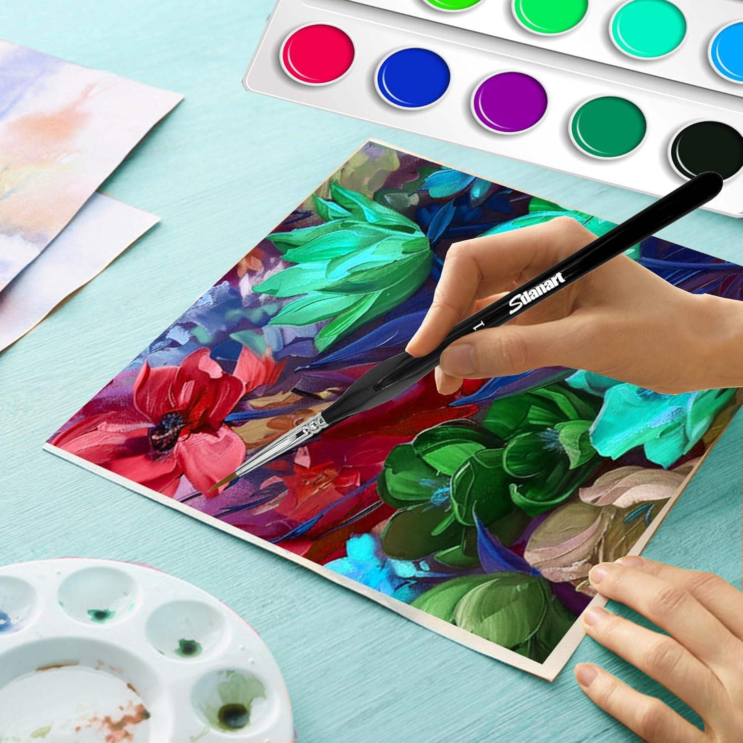 Juego de Pinceles Sdanart 10 PCS para Pintura Detallada