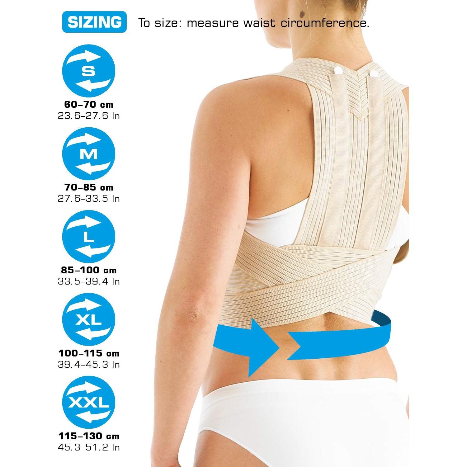 Faja Clavicular Neo G - Soporte Espalda Ajustable S - Beige