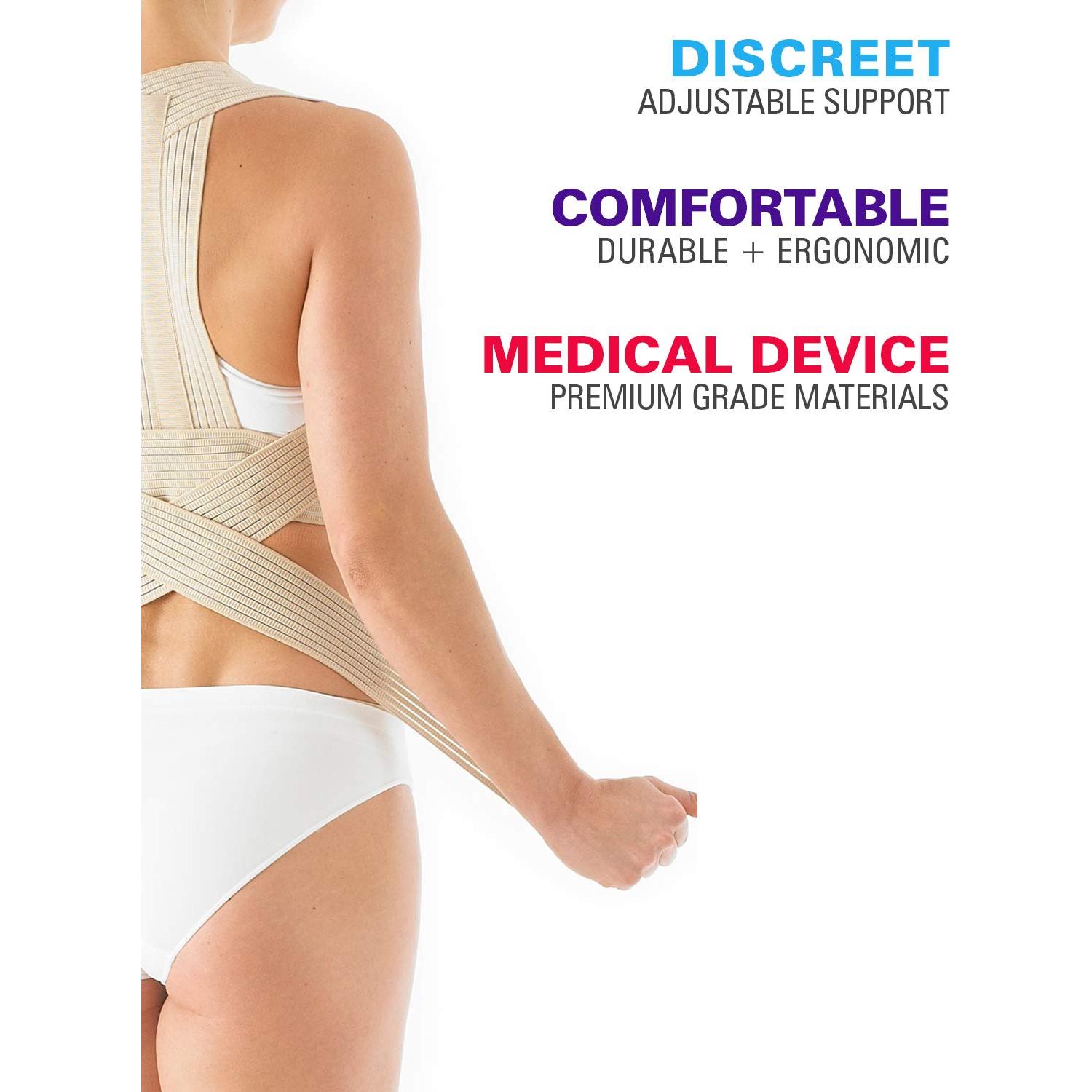 Faja Clavicular Neo G - Soporte Espalda Ajustable S - Beige