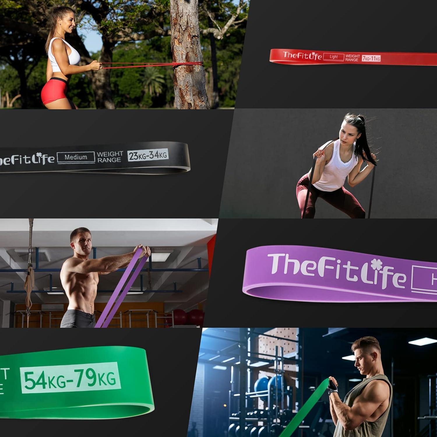 Bandas de Asistencia para Dominadas TheFitLife - 4 Niveles