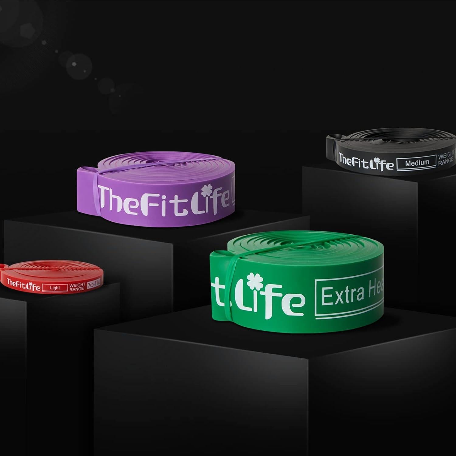 Bandas de Asistencia para Dominadas TheFitLife - 4 Niveles