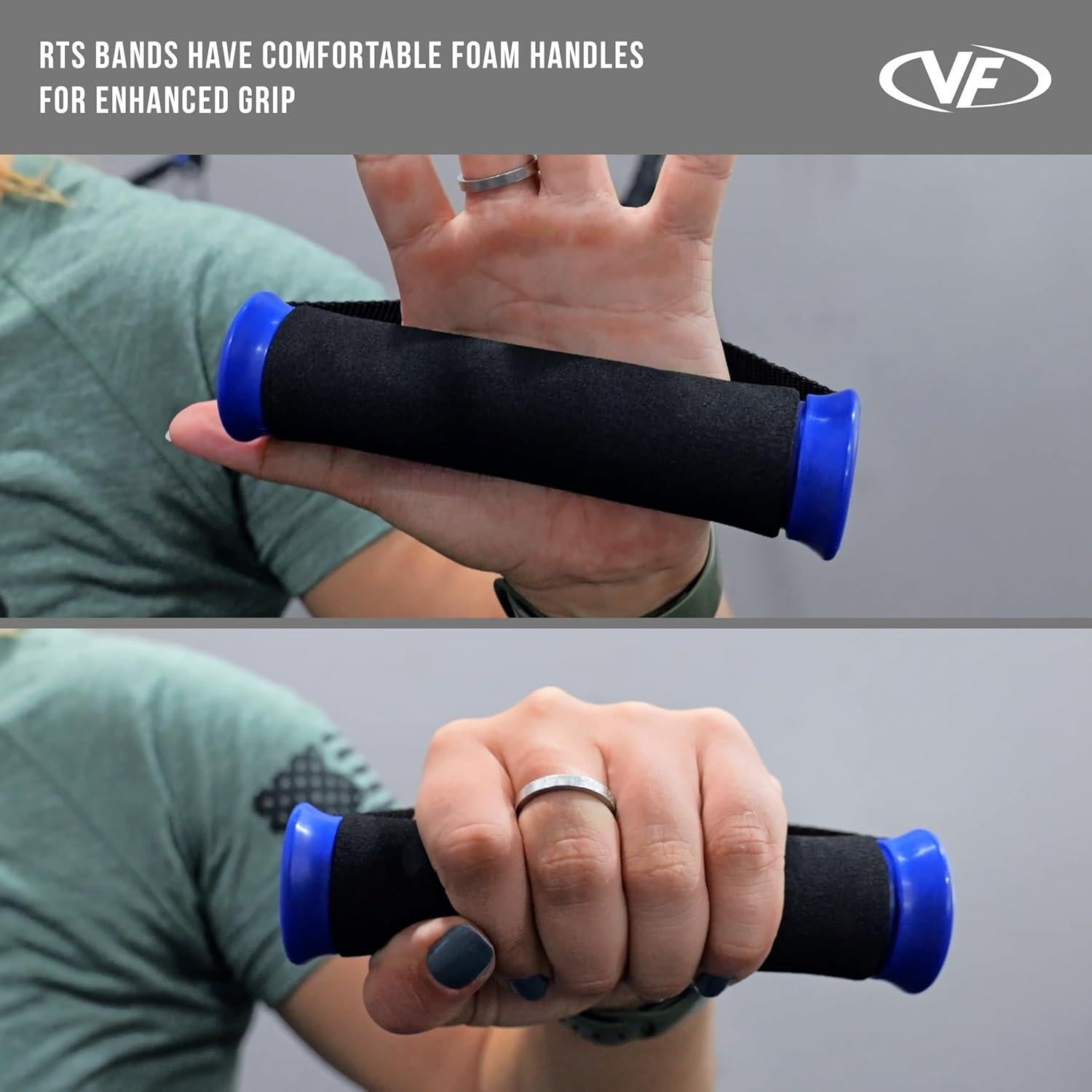 Bandas de Resistencia Valor Fitness 25 lb con Mangos