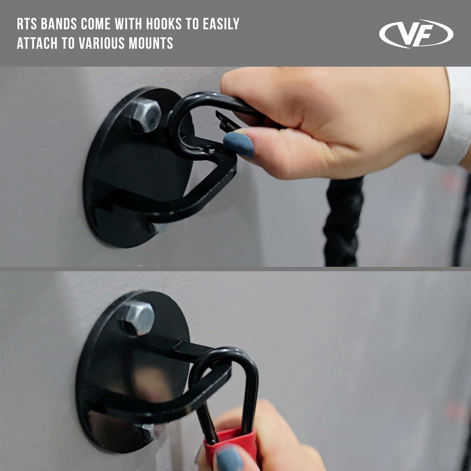 Bandas de Resistencia Valor Fitness 25 lb con Mangos