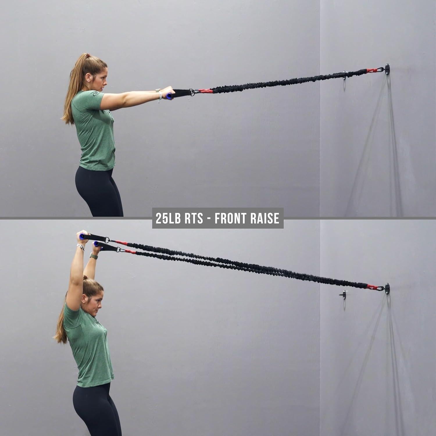 Bandas de Resistencia Valor Fitness 25 lb con Mangos