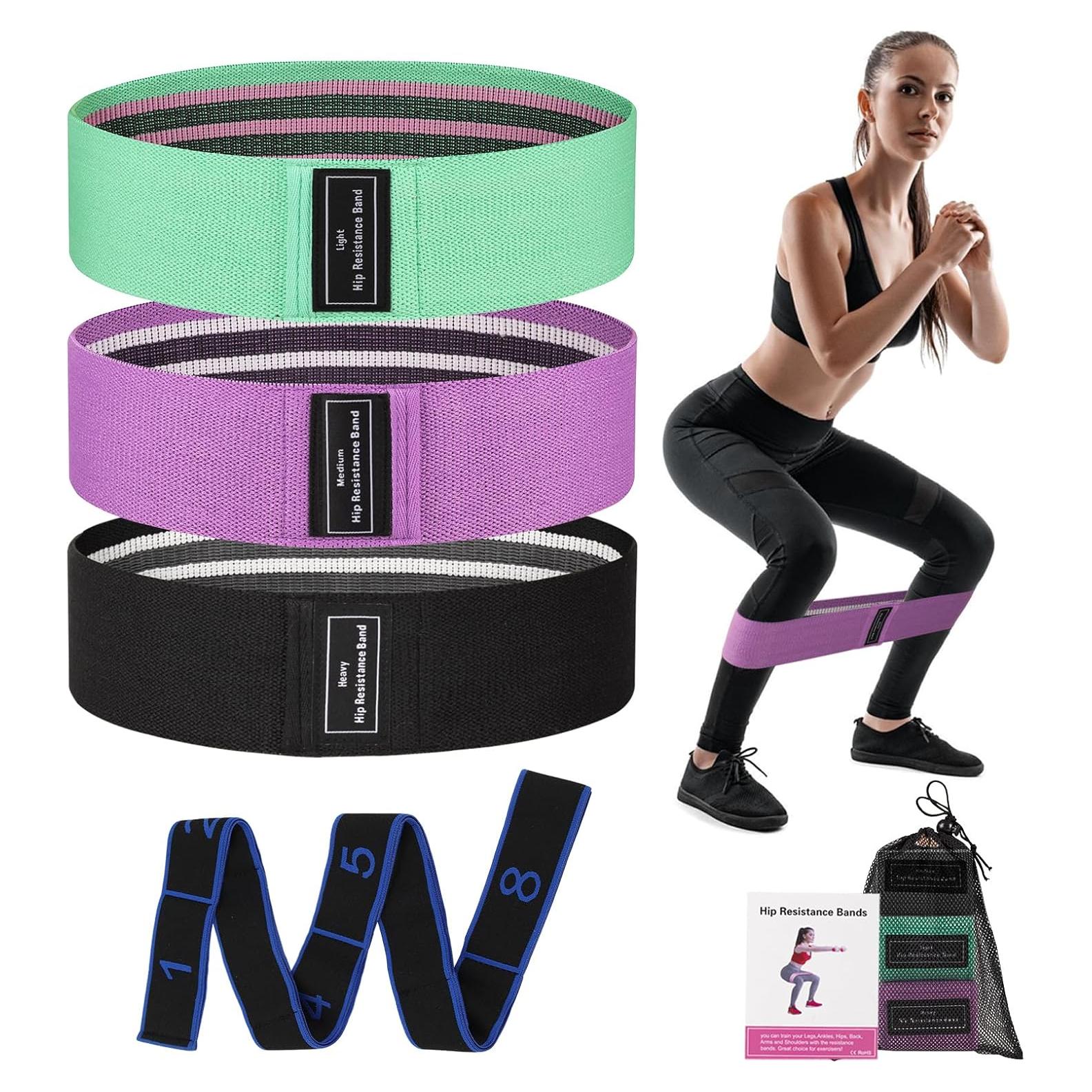 Juego de Bandas de Resistencia JIN BD 4 Niveles para Fitness