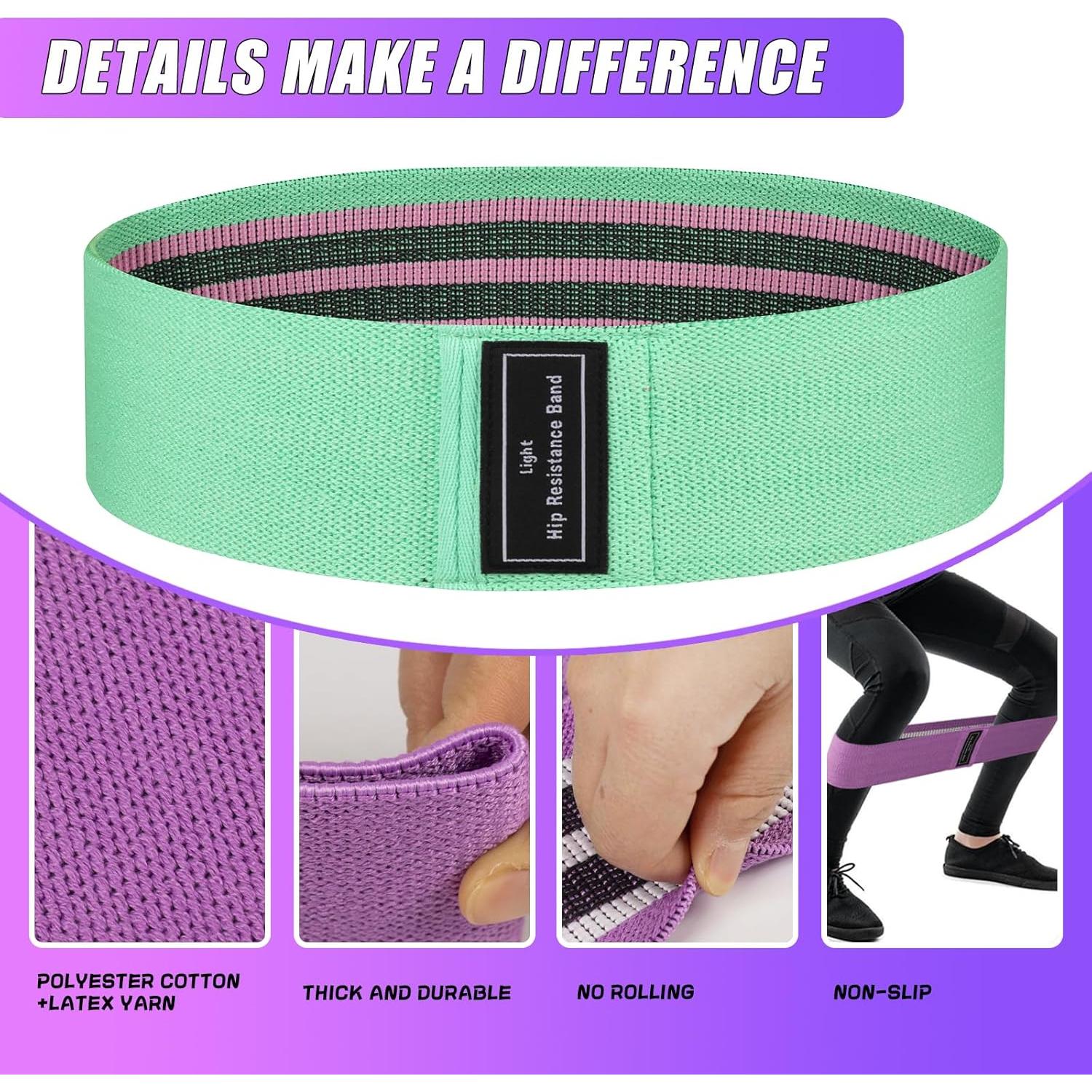 Juego de Bandas de Resistencia JIN BD 4 Niveles para Fitness