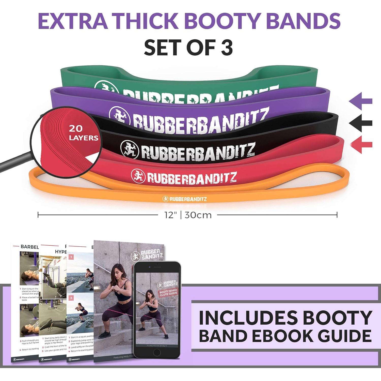 Bandas de Resistencia Rubberbanditz 5-100 lbs para Glúteos