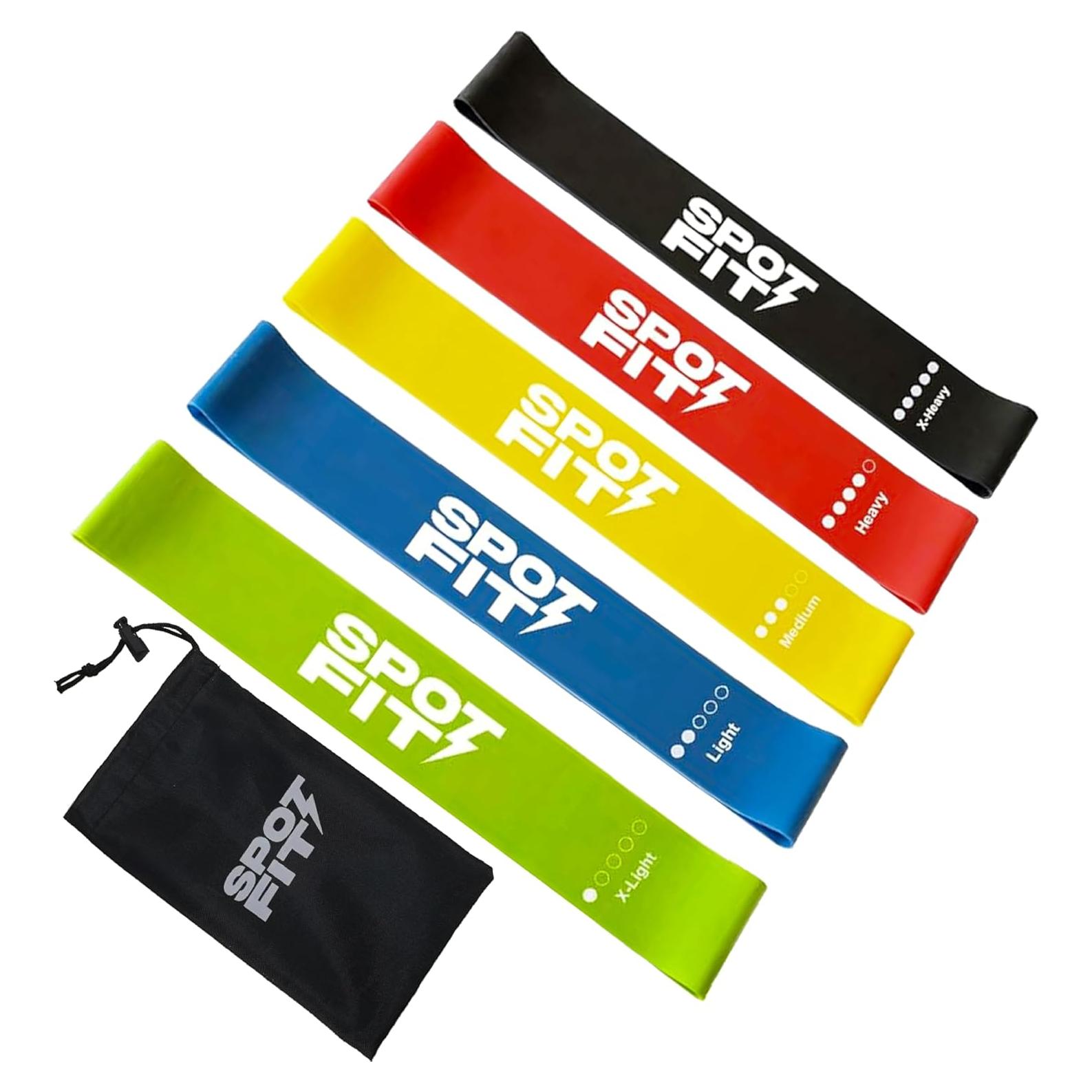 Bandas de Resistencia SpotFit 5 Niveles con Bolsa de Transporte