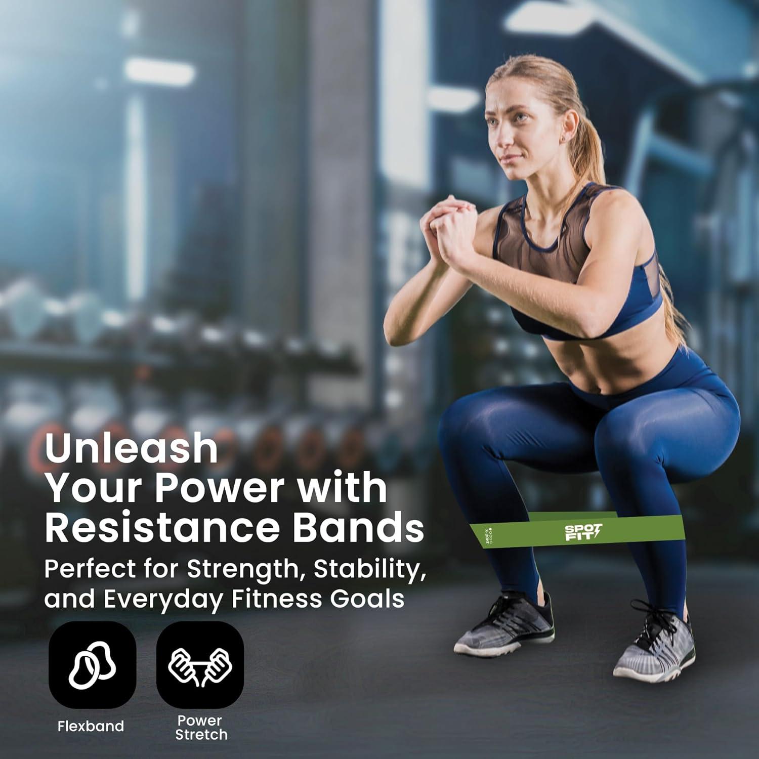 Bandas de Resistencia SpotFit 5 Niveles con Bolsa de Transporte