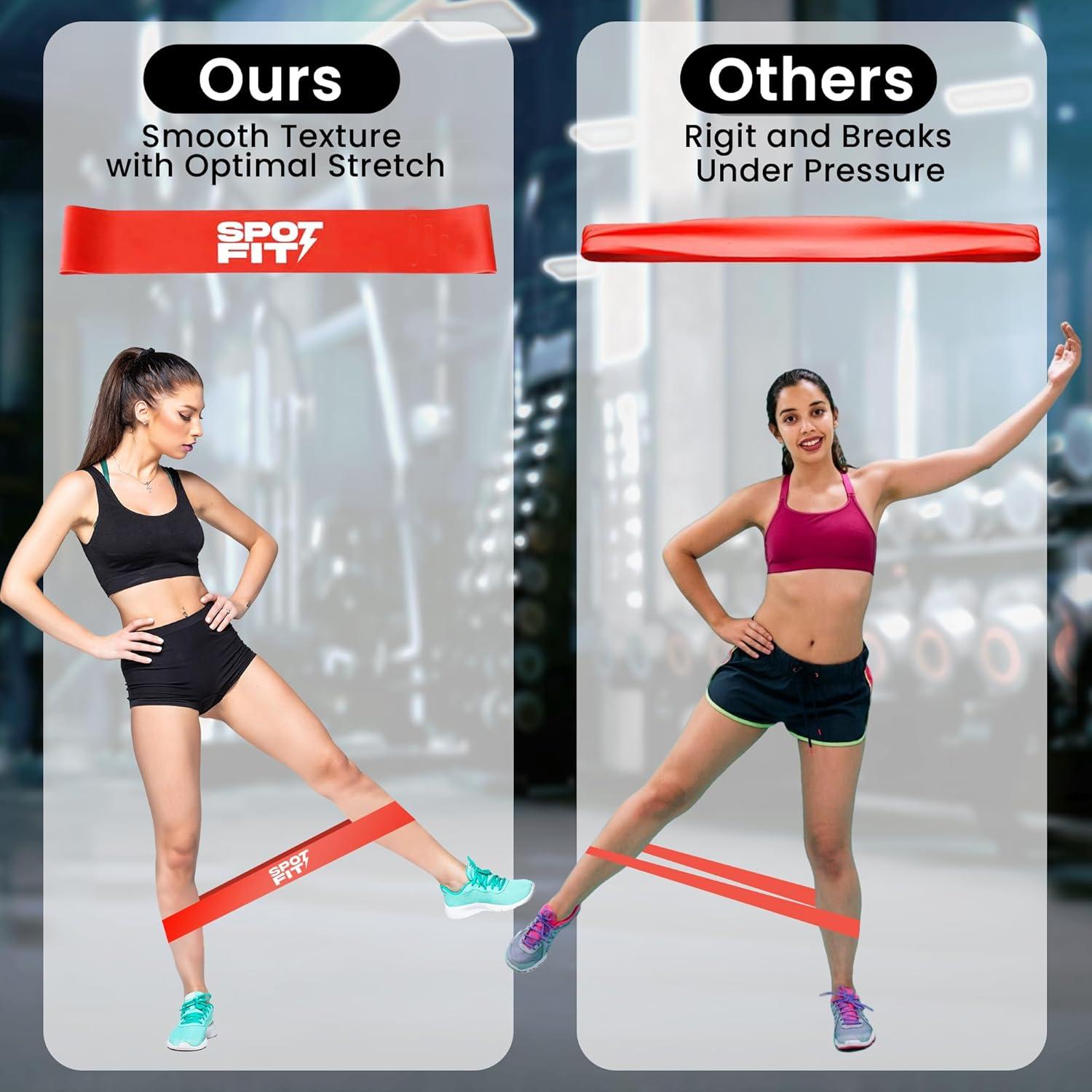 Bandas de Resistencia SpotFit 5 Niveles con Bolsa de Transporte