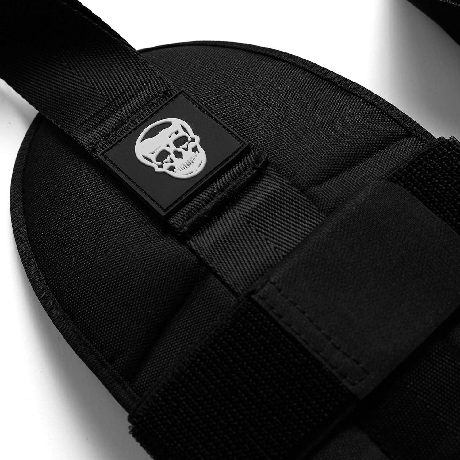 Estirador de pies y pantorrillas Gymreapers - Nylon, Negro