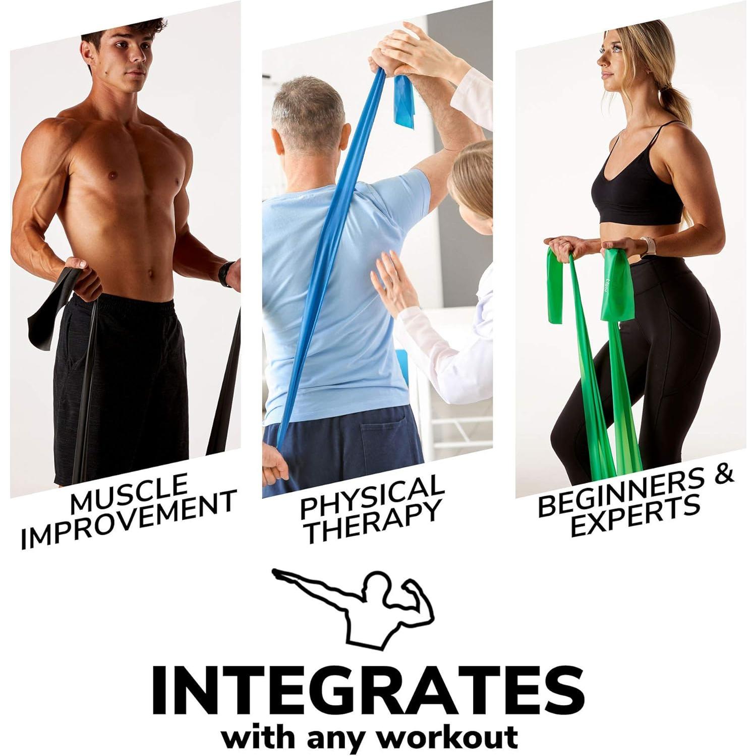 Bandas de Resistencia Super Exercise Band 2,13m Azul Cielo