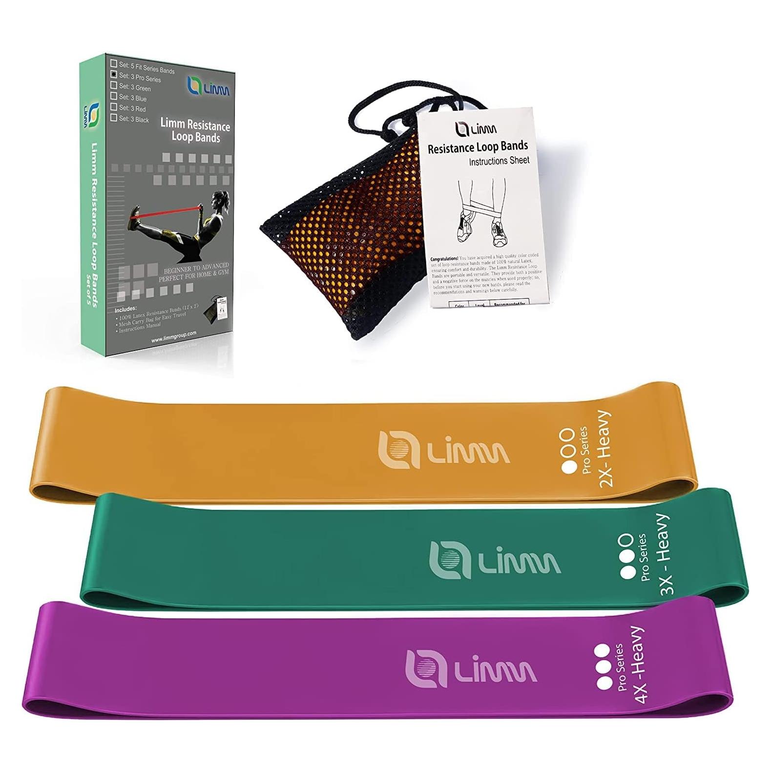 Bandas de Resistencia Limm Pro 3 Unidades 35-80 lbs