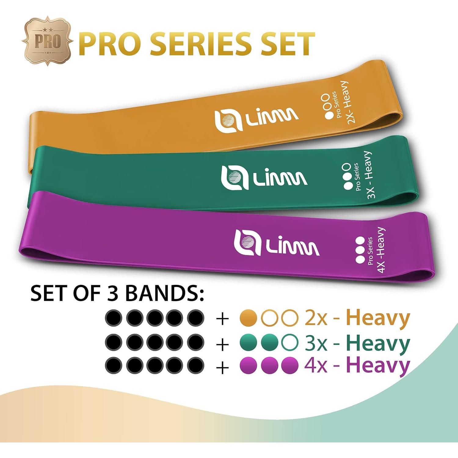 Bandas de Resistencia Limm Pro 3 Unidades 35-80 lbs