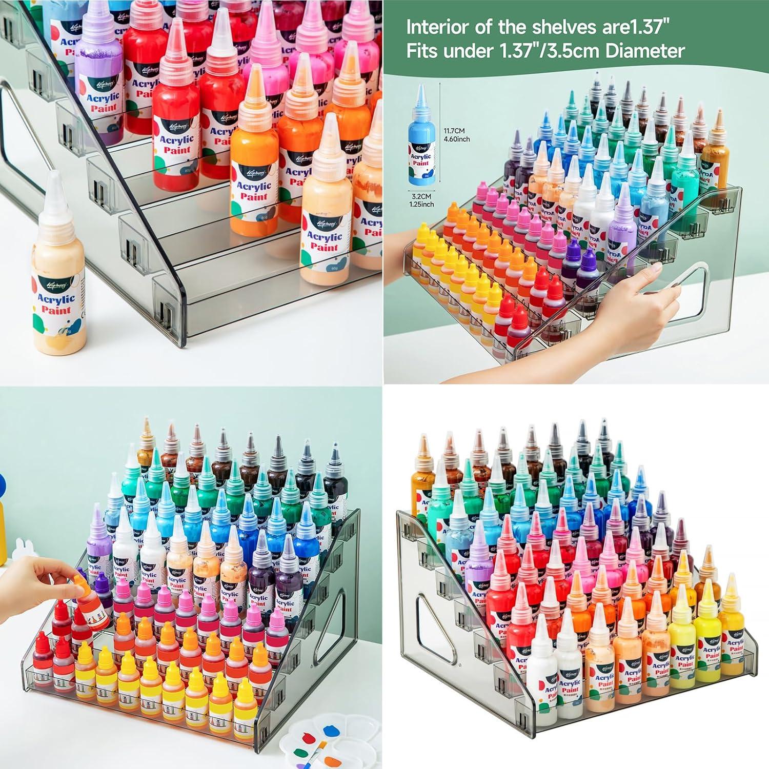 Organizador de Pintura Acrílica Cocheetah 7 Niveles Transparente