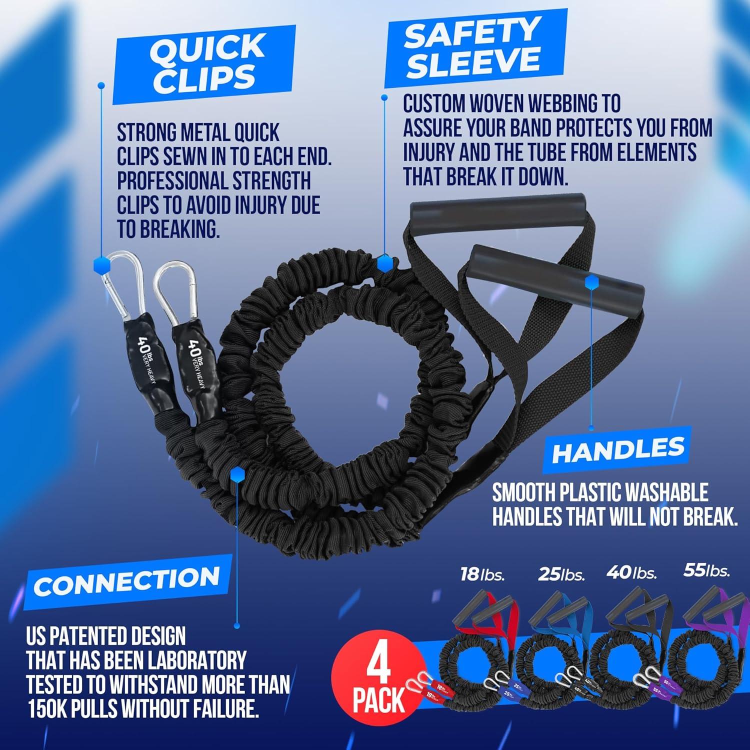 Bandas de Resistencia FITCORD X-Over - 4 Niveles 8-55kg